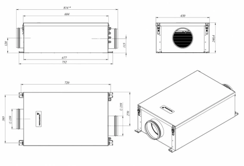 VentMachine Приточная установка Orange 600 Z1 VentMachine Приточная установка Orange 600 Z1