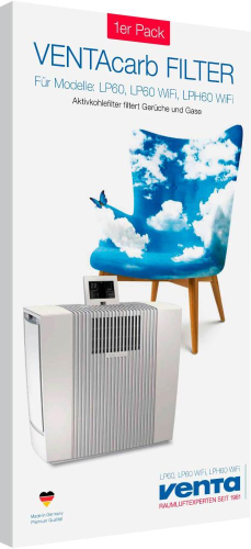 Угольный фильтр VENTAcarb - дополнение к фильтру PREMIUM VENTAcel H13 "Nelior" для моделей VENTA VENTA LP60\VENTA LPH60\AP902\VENTA AH902