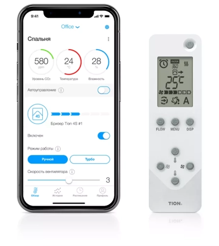 Tion бризер 4S Plus (4S Family+Модуль CO2 системы MagicAir)