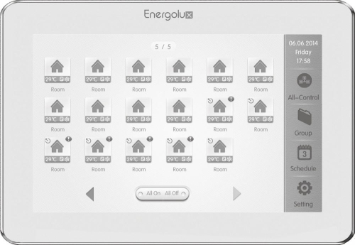 Energolux SCC70A1 Центральный пульт управления